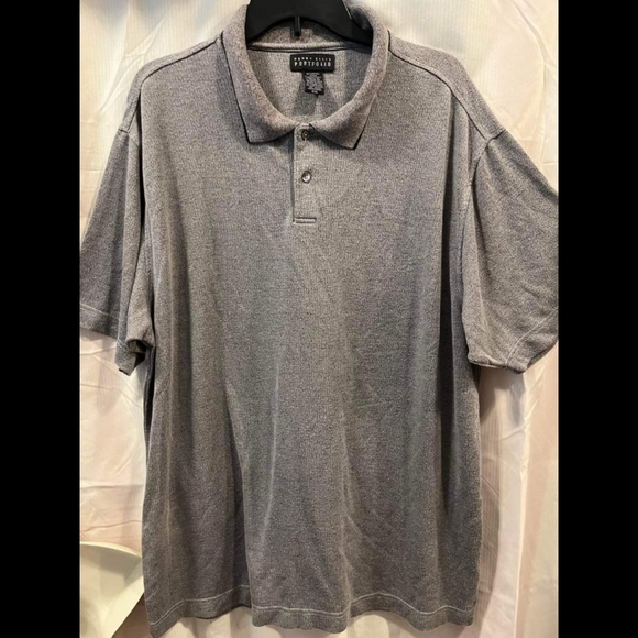 Perry Ellis XXL Gray polo 2x - Picture 1 of 4